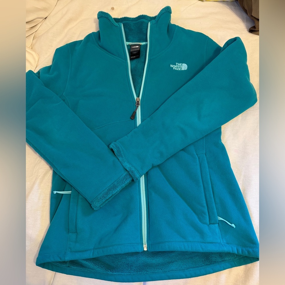 The North Face Turquoise Full-Zip Fleece
